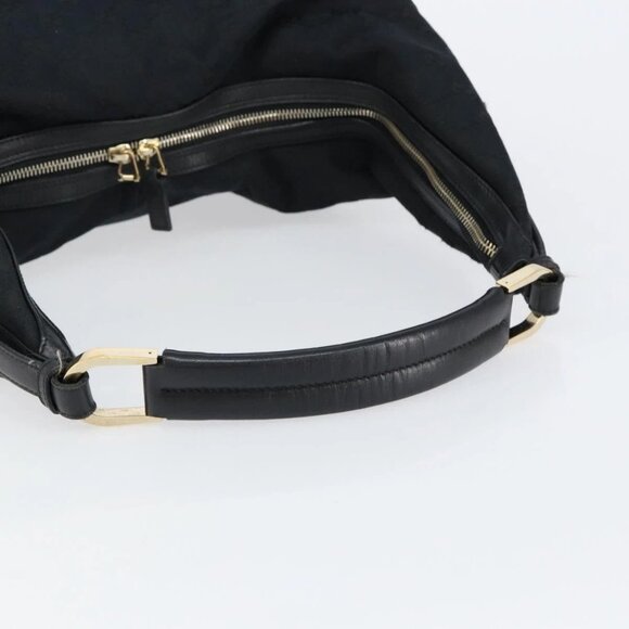 GUCCI GG Canvas Shoulder Bag Black Gold 001 42870 Auth 144271 - Picture 8 of 16
